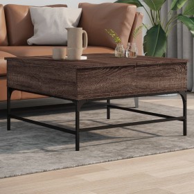 Oak brown engineered wood coffee table 80x80x45 cm by , Coffee table - Ref: Foro24-845405, Price: 80,99 €, Discount: %