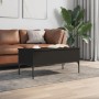 Engineered wood and black metal coffee table 100x50x45 cm by , Coffee table - Ref: Foro24-845411, Price: 63,82 €, Discount: %