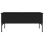 Engineered wood and black metal coffee table 100x50x45 cm by , Coffee table - Ref: Foro24-845411, Price: 63,82 €, Discount: %