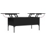 Engineered wood and black metal coffee table 100x50x45 cm by , Coffee table - Ref: Foro24-845411, Price: 63,82 €, Discount: %