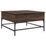 Mesa de centro madera de ingeniería marrón roble 80x80x45 cm de , Mesas de centro - Ref: Foro24-845405, Precio: 84,17 €, Desc...