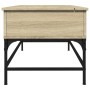 Mesa de centro madera ingeniería metal roble Sonoma 100x50x45cm de , Mesas de centro - Ref: Foro24-845397, Precio: 64,06 €, D...