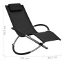 Black Steel Children's Lounger by vidaXL, Loungers - Ref: Foro24-47793, Price: 58,37 €, Discount: %