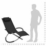 Black Steel Children's Lounger by vidaXL, Loungers - Ref: Foro24-47793, Price: 58,37 €, Discount: %