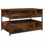 Mesa de centro madera de ingeniería y metal roble 85x50x50 cm de , Mesas de centro - Ref: Foro24-845388, Precio: 102,33 €, De...