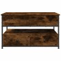 Mesa de centro madera de ingeniería y metal roble 85x50x50 cm de , Mesas de centro - Ref: Foro24-845388, Precio: 102,33 €, De...