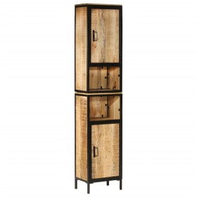 Iron and solid mango wood bathroom cabinet 40x27x180 cm by , bathroom vanities - Ref: Foro24-3217113, Price: 228,59 €, Discou...