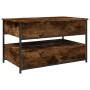 Mesa de centro madera de ingeniería y metal roble 85x50x50 cm de , Mesas de centro - Ref: Foro24-845388, Precio: 102,33 €, De...