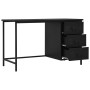 Escritorio industrial con cajones acero negro 120x55x75 cm de vidaXL, Escritorios - Ref: Foro24-145361, Precio: 289,86 €, Des...