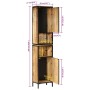 Mueble de baño hierro y madera maciza de mango 40x27x180 cm de , Tocadores de baño - Ref: Foro24-3217113, Precio: 228,59 €, D...