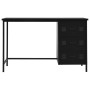 Industrieller Schreibtisch mit schwarzen Stahlschubladen 120x55x75 cm von vidaXL, Schreibtische - Ref: Foro24-145361, Preis: ...