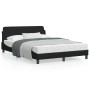 Bed frame with black fabric headboard 120x200 cm by , Beds and slatted bases - Ref: Foro24-373147, Price: 135,76 €, Discount: %