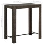 Mesa alta de jardín ratán sintético marrón 100x60,5x110,5 cm de vidaXL, Mesas de jardín - Ref: Foro24-45873, Precio: 114,99 €...