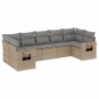 7-piece garden sofa set and beige synthetic rattan cushions by , Garden sets - Ref: Foro24-3220588, Price: 496,51 €, Discount: %