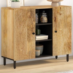 Solid mango wood auxiliary cabinet 90x33x75 cm by , Sideboards - Ref: Foro24-356919, Price: 176,99 €, Discount: %