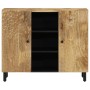 Solid mango wood auxiliary cabinet 90x33x75 cm by , Sideboards - Ref: Foro24-356919, Price: 178,16 €, Discount: %