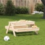 Picknicktisch mit Sandkasten für Kinder aus massivem Kiefernholz von , Gartentische - Ref: Foro24-832592, Preis: 115,82 €, Ra...