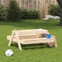 Picknicktisch mit Sandkasten für Kinder aus massivem Kiefernholz von , Gartentische - Ref: Foro24-832592, Preis: 115,92 €, Ra...