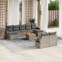 10-piece garden sofa set with gray synthetic rattan cushions by , Modular outdoor sofas - Ref: Foro24-3224779, Price: 622,85 ...