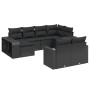 Gartensofa-Set 10-teilig mit schwarzen synthetischen Rattankissen von , Gartensets - Ref: Foro24-3228895, Preis: 547,51 €, Ra...