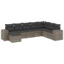 Set de sofás de jardín 8 pzas y cojines ratán sintético gris de , Conjuntos de jardín - Ref: Foro24-3222959, Precio: 539,76 €...