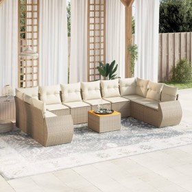 11-piece garden sofa set with beige synthetic rattan cushions by , Garden sets - Ref: Foro24-3257507, Price: 793,48 €, Discou...