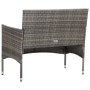 Set de muebles de jardín 4 pzas y cojines ratán sintético gris de vidaXL, Conjuntos de jardín - Ref: Foro24-45812, Precio: 21...