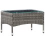 Set de muebles de jardín 4 pzas y cojines ratán sintético gris de vidaXL, Conjuntos de jardín - Ref: Foro24-45812, Precio: 21...