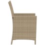 Garden chairs and table 3 pieces synthetic rattan beige cushion by , Garden sets - Ref: Foro24-365126, Price: 196,43 €, Disco...