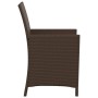 Garden chairs and table with cushions 3 pieces brown PE rattan by , Garden sets - Ref: Foro24-365118, Price: 206,58 €, Discou...