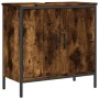 Engineered wood bathroom sink cabinet smoked oak 60x30x60 cm by , Dressing tables - Ref: Foro24-842448, Price: 58,42 €, Disco...