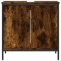 Engineered wood bathroom sink cabinet smoked oak 60x30x60 cm by , Dressing tables - Ref: Foro24-842448, Price: 58,42 €, Disco...