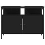 Black engineered wood bathroom sink cabinet 80x30x60 cm by , Dressing tables - Ref: Foro24-842441, Price: 70,26 €, Discount: %