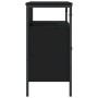 Black engineered wood bathroom sink cabinet 80x30x60 cm by , Dressing tables - Ref: Foro24-842441, Price: 70,26 €, Discount: %