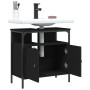 Black engineered wood bathroom sink cabinet 60x30x60 cm by , Dressing tables - Ref: Foro24-842436, Price: 63,49 €, Discount: %