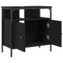 Black engineered wood bathroom sink cabinet 60x30x60 cm by , Dressing tables - Ref: Foro24-842436, Price: 63,49 €, Discount: %