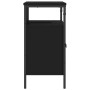 Black engineered wood bathroom sink cabinet 60x30x60 cm by , Dressing tables - Ref: Foro24-842436, Price: 63,49 €, Discount: %