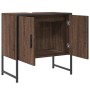 Bathroom sink cabinet engineered wood brown oak 60x33x60 cm by , Dressing tables - Ref: Foro24-842460, Price: 55,51 €, Discou...