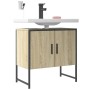 Bathroom sink cabinet engineered wood Sonoma oak 60x33x60 cm by , Dressing tables - Ref: Foro24-842457, Price: 53,94 €, Disco...