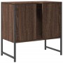 Bathroom sink cabinet engineered wood brown oak 60x33x60 cm by , Dressing tables - Ref: Foro24-842460, Price: 55,51 €, Discou...