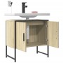 Bathroom sink cabinet engineered wood Sonoma oak 60x33x60 cm by , Dressing tables - Ref: Foro24-842457, Price: 53,94 €, Disco...