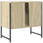 Bathroom sink cabinet engineered wood Sonoma oak 60x33x60 cm by , Dressing tables - Ref: Foro24-842457, Price: 53,94 €, Disco...