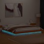 Estructura de cama LED madera maciza pino marrón cera 180x200cm de , Camas y somieres - Ref: Foro24-844417, Precio: 144,87 €,...