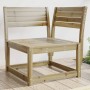 Garden corner sofa impregnated pine wood 73x73x78 cm by , Outdoor sofas - Ref: Foro24-844668, Price: 70,97 €, Discount: %