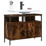 Armario lavabo baño madera ingeniería roble ahumado 80x30x60 cm de , Tocadores - Ref: Foro24-842443, Precio: 60,88 €, Descuen...