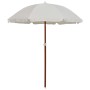 Parasol with sand-colored steel pole 180 cm by vidaXL, Umbrellas - Ref: Foro24-47798, Price: 31,15 €, Discount: %