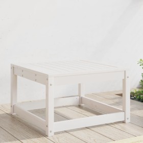 Solid white pine wood garden stool by , Outdoor sofas - Ref: Foro24-844680, Price: 48,99 €, Discount: %