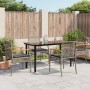 5-piece garden dining set with gray synthetic rattan cushions by , Garden sets - Ref: Foro24-3213619, Price: 341,80 €, Discou...