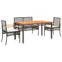 5-piece garden furniture set with black synthetic rattan cushions by , Garden sets - Ref: Foro24-3213568, Price: 451,96 €, Di...