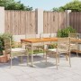 5-piece garden dining set with beige synthetic rattan cushions by , Garden sets - Ref: Foro24-3213580, Price: 415,32 €, Disco...